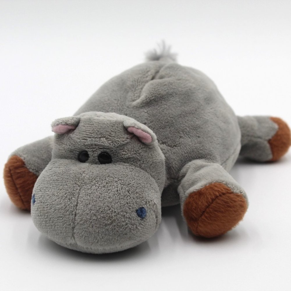 Handy Hand Pets Bestia Hippopotamus Plush Stuffed Animal Toy Lovey 8" So Soft